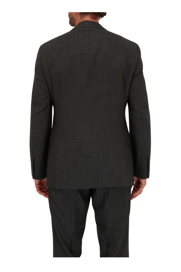 Atelier Munro - Dark Green Mini Houndstooth Wool Suit