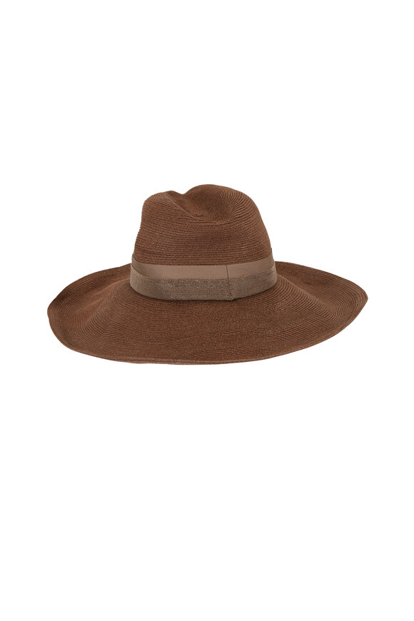 Brunello Cucinelli - Brown Wide Rim Hat