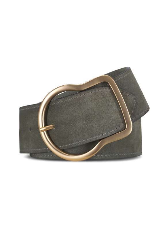 Dorothee Schumacher Suede Sensation Green Waxed Belt - view 1