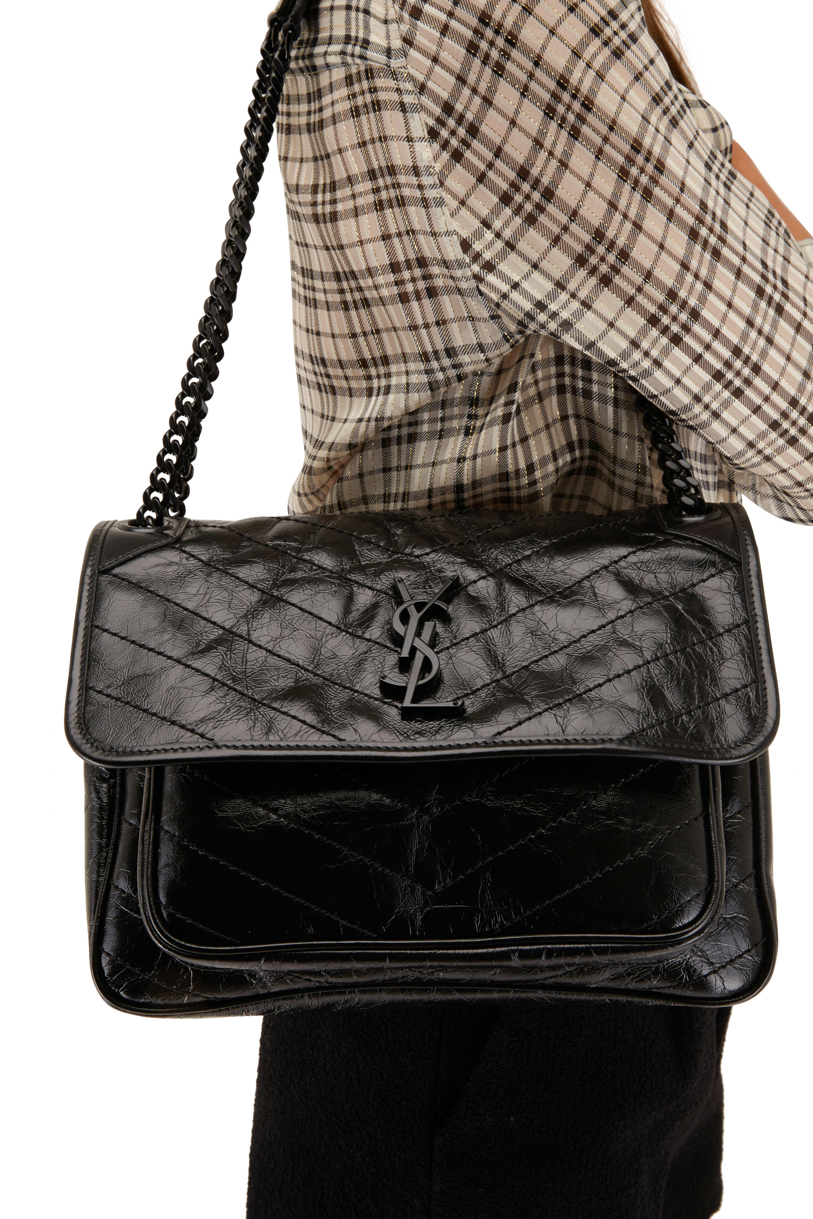 YSL - Saint Laurent Purse -LOULOU MEDIUM CHAIN BAG IN QUILTED Y LEATHER