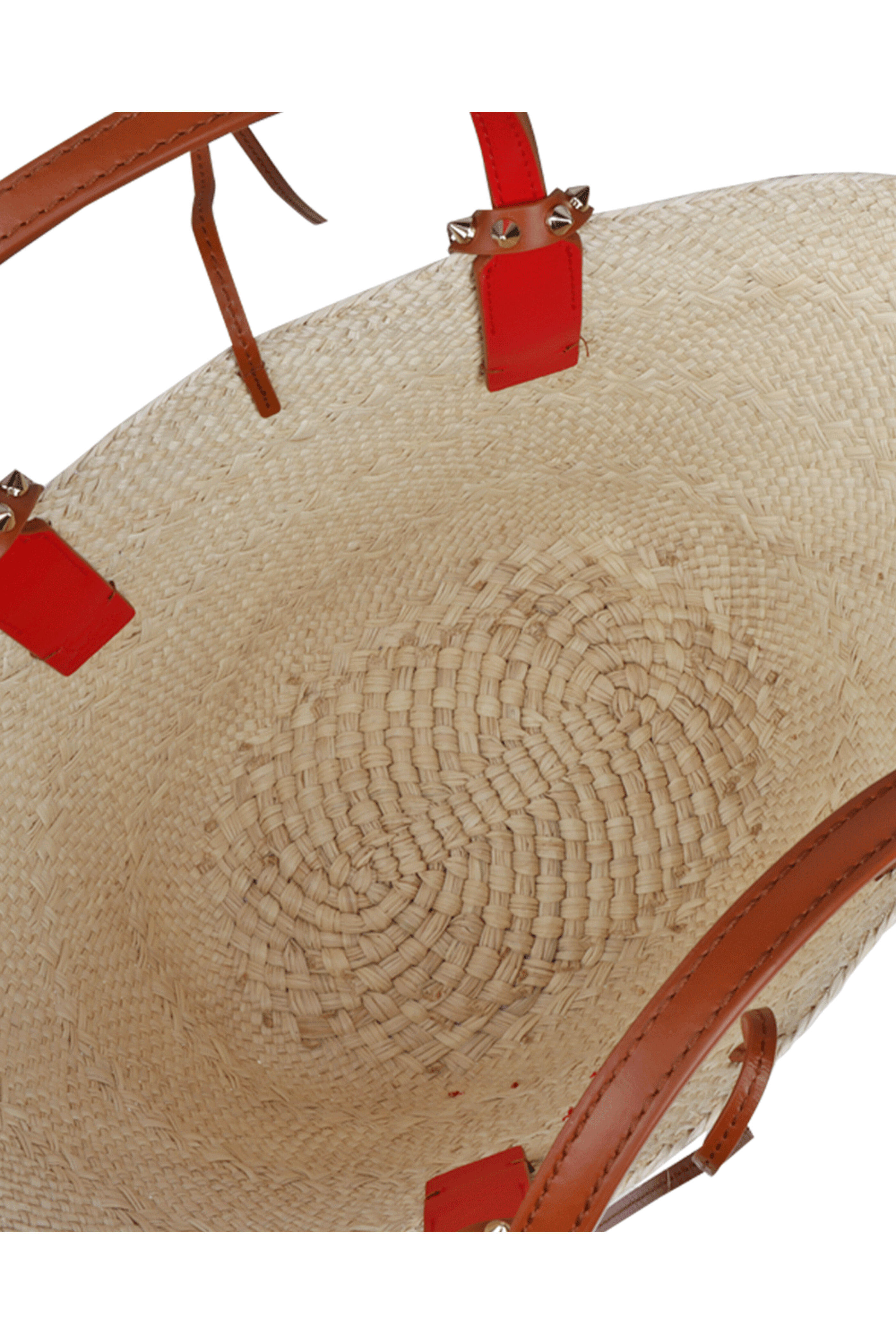 Christian Louboutin - Mini Cabata Cuoio Raffia Basket Tote