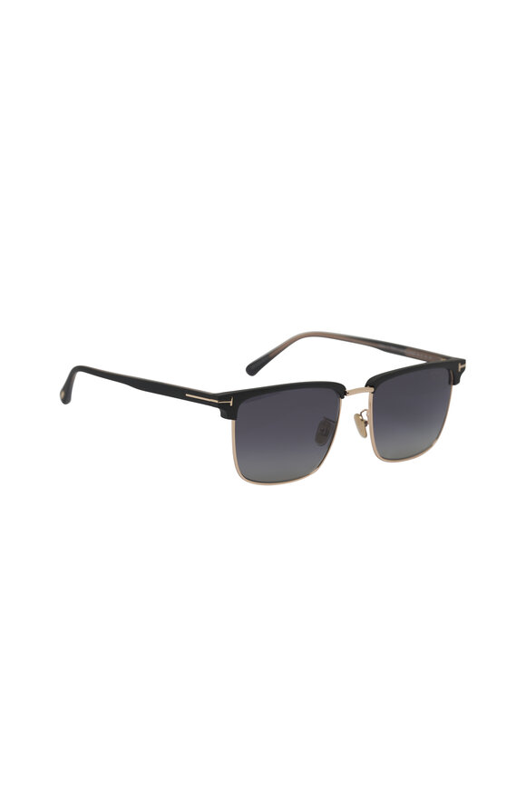 Tom Ford Eyewear - Beatrix Shiny Black Mirror Sungless