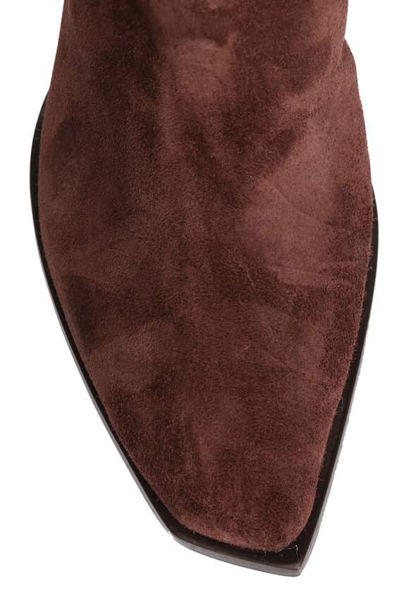 Jimmy Choo Hart Chocolate Suede Knee Boot, 85mm - view 5