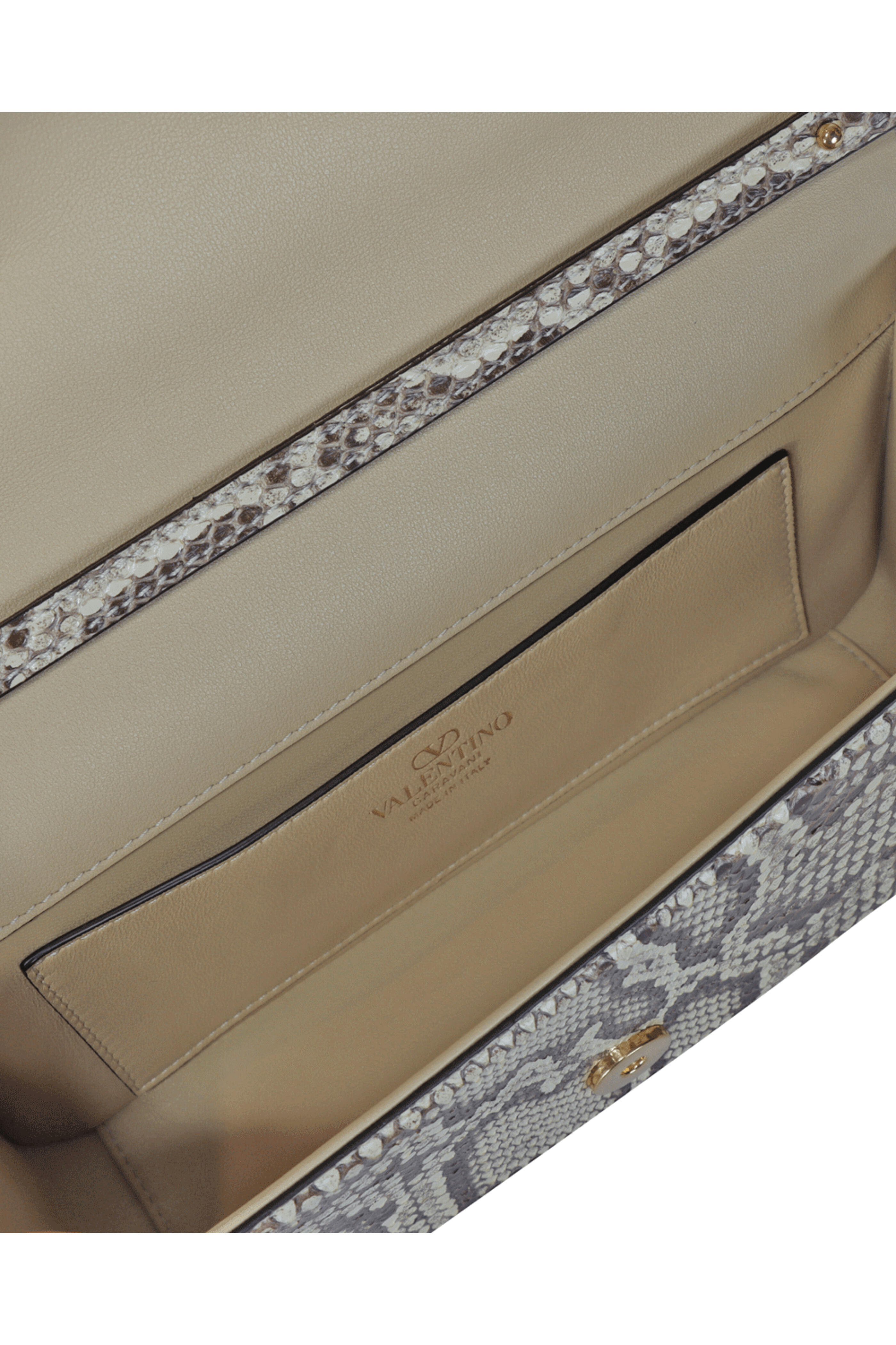 Valentino Garavani - Loco VLogo Cream Shoulder Bag