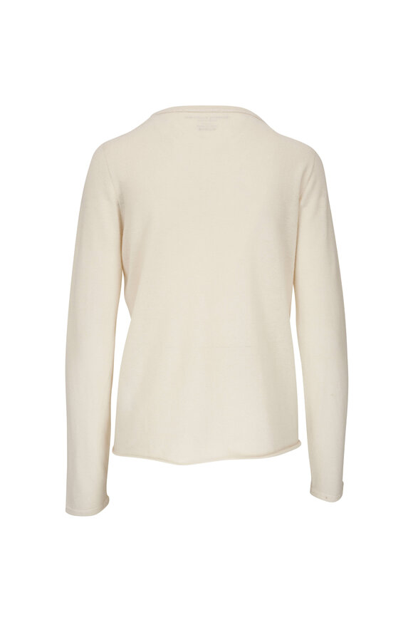 Majestic - Milkweed Cashmere Long Sleeve Crewneck Top