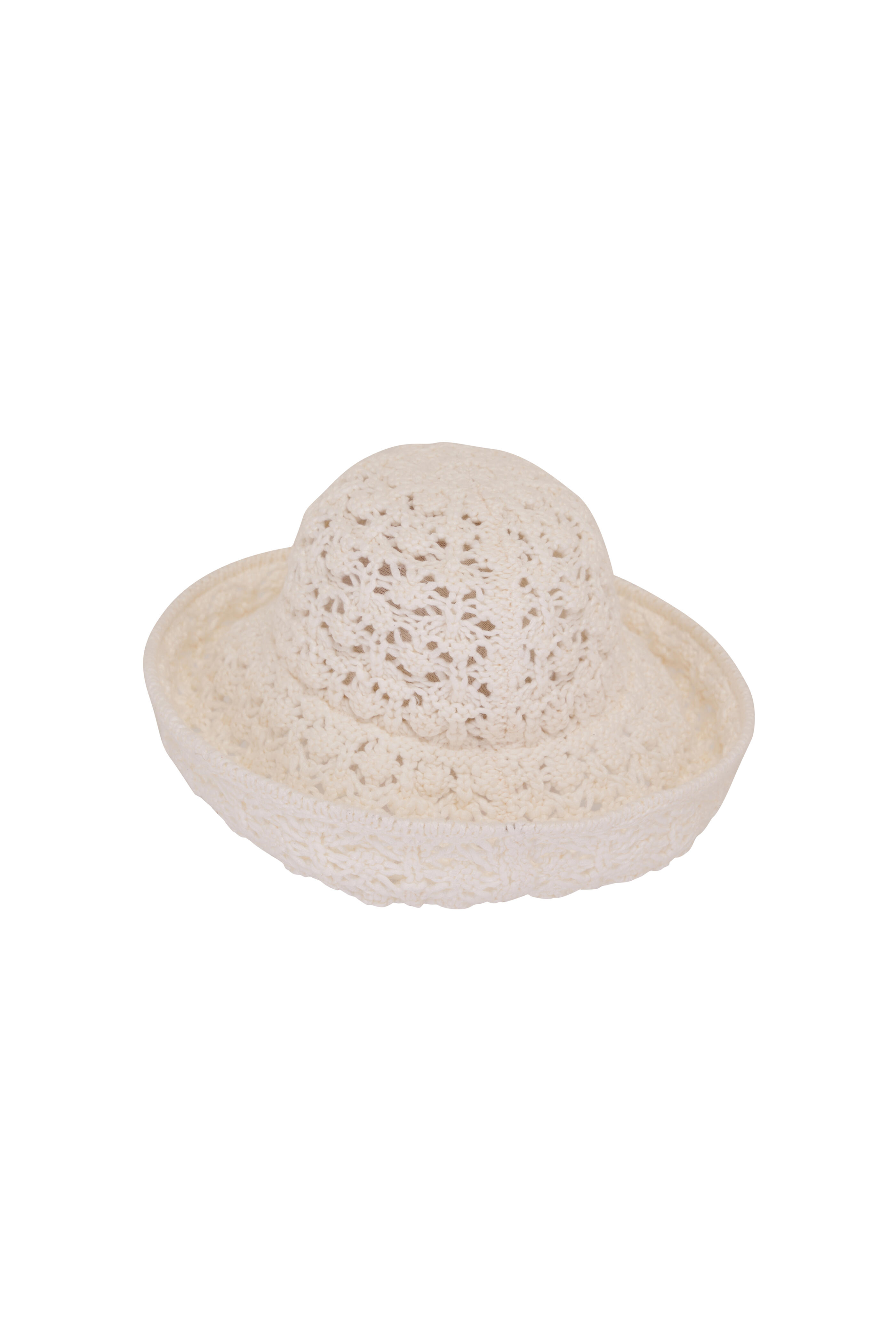 Loro Piana - Nikko White Crochet Cotton & Silk Bucket Hat