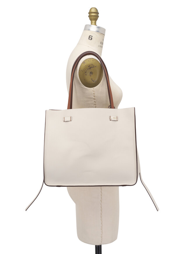 Moreau Paris Small Vincennes Saddle Brown Reversible Tote - view 12