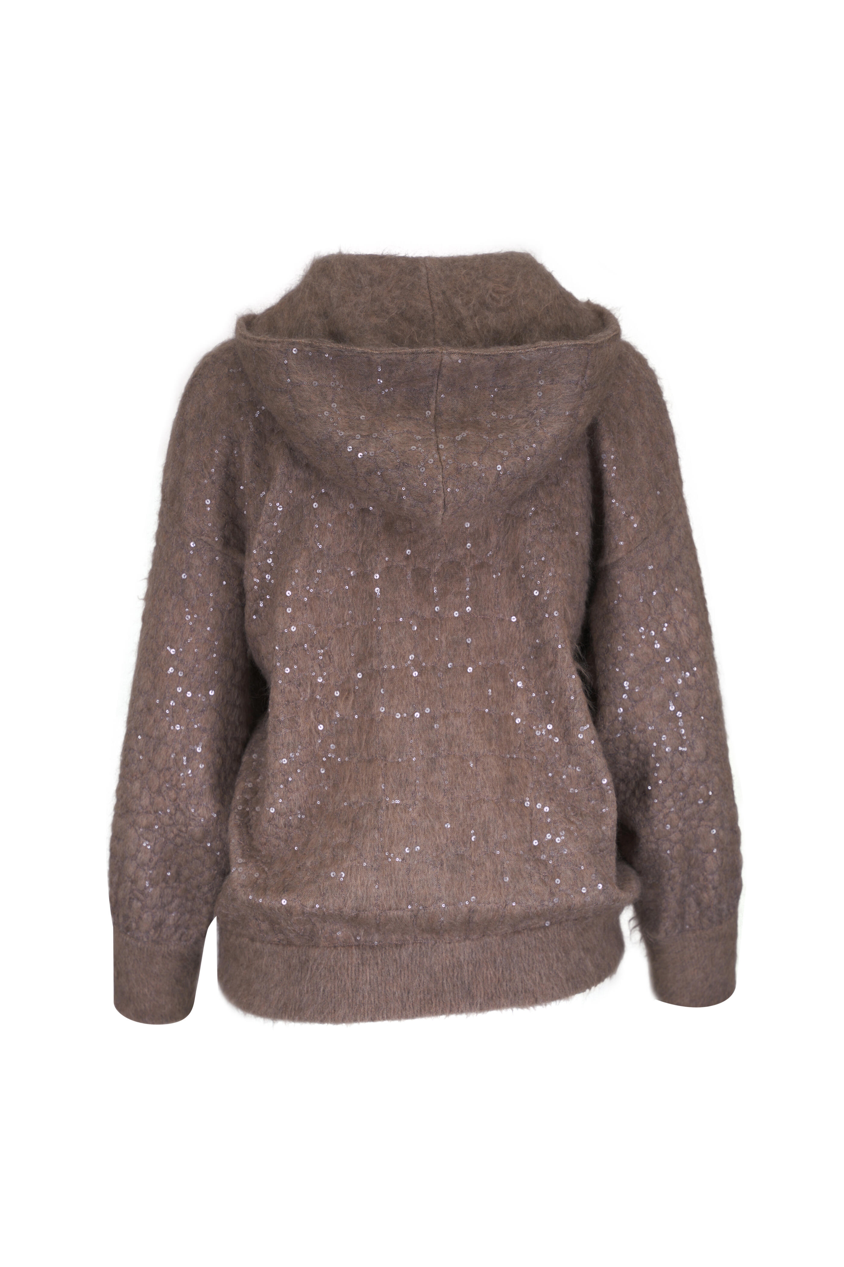 Brunello Cucinelli - Beige Embroidered Hoodie