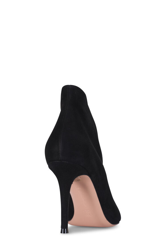 Gianvito Rossi - Vania Black Suede Pointed Toe Pump, 85mm