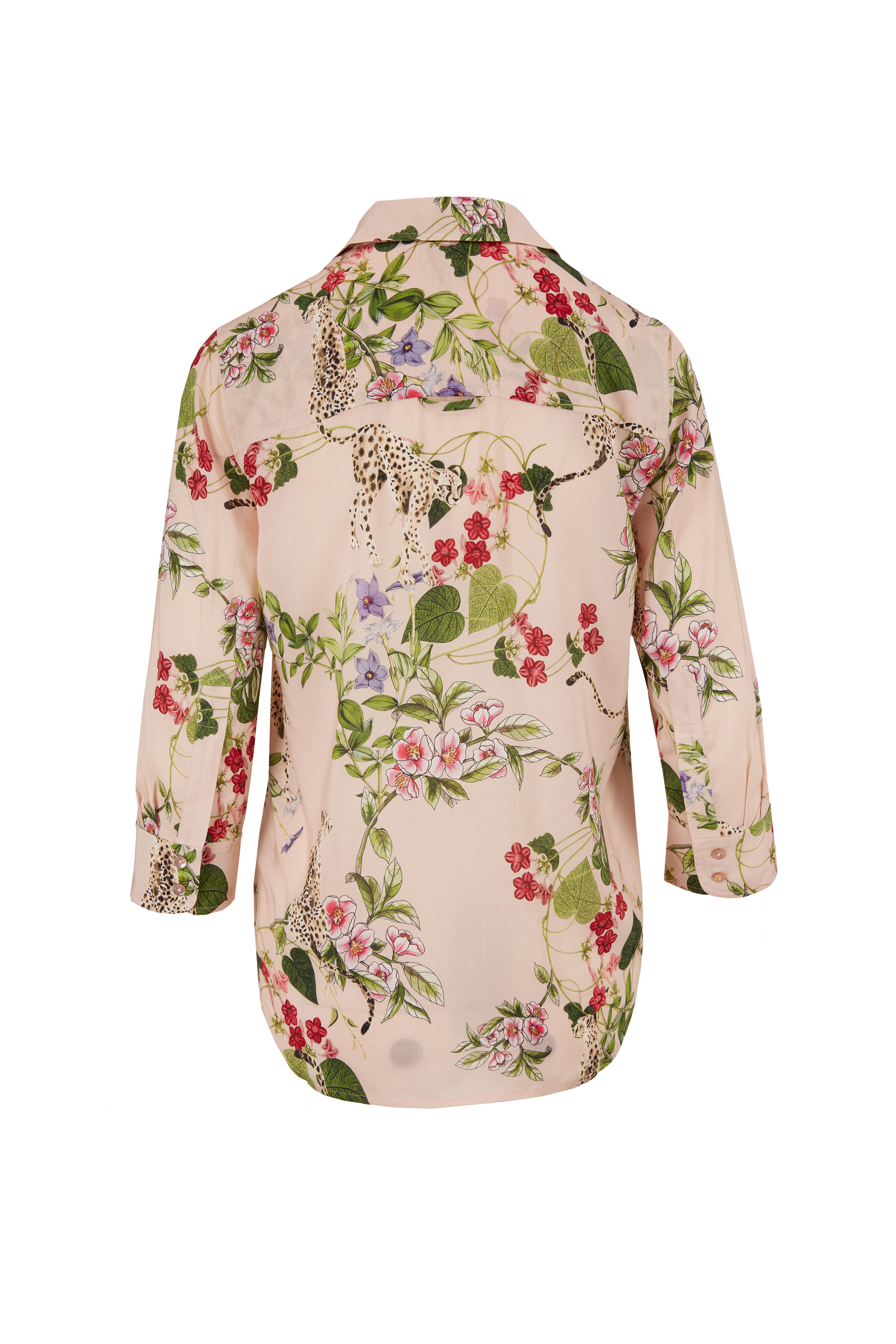 L'Agence - Ryan Blush Panther Print Blouse