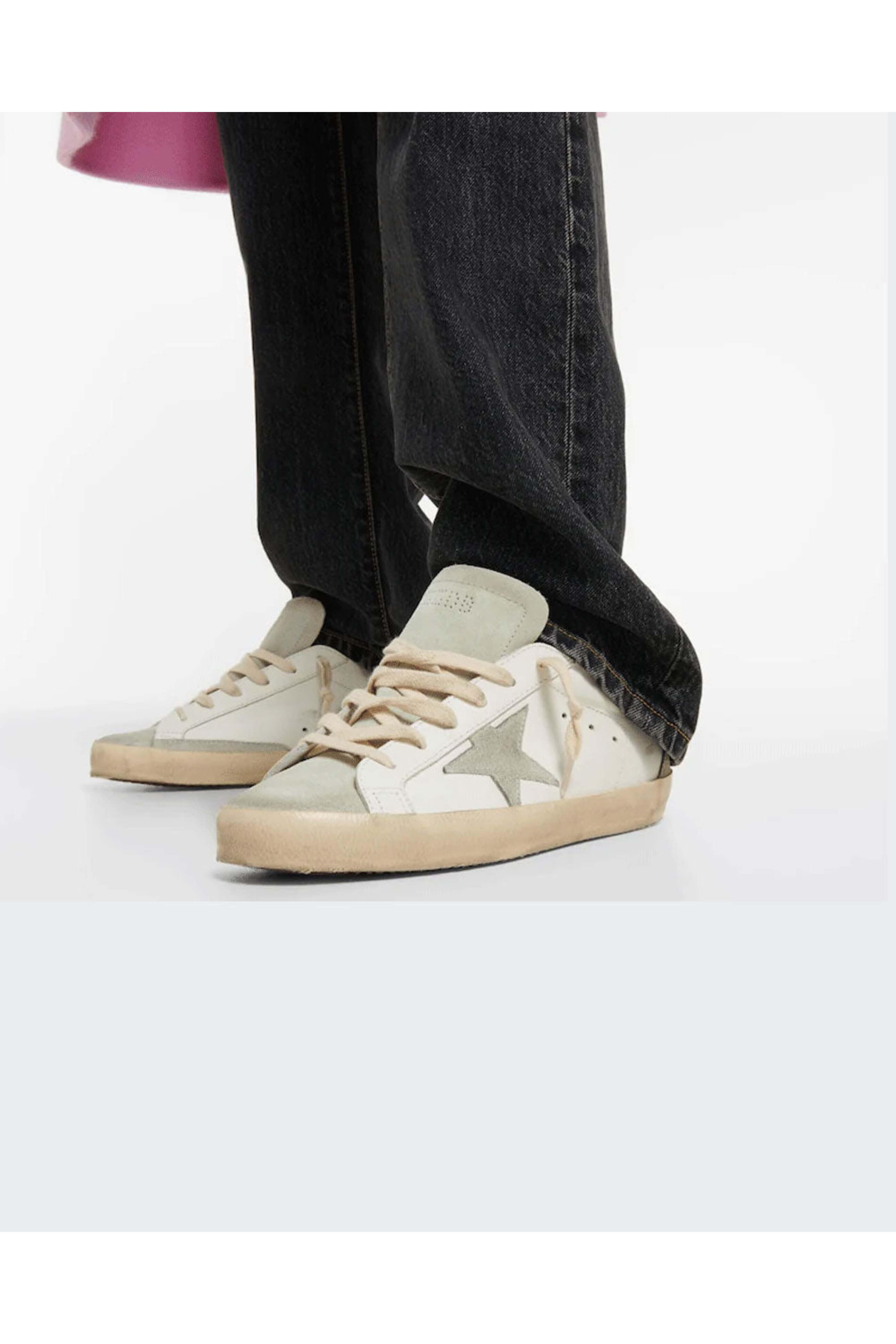 Golden Goose - Women's Super Star Leather Sneakers in White