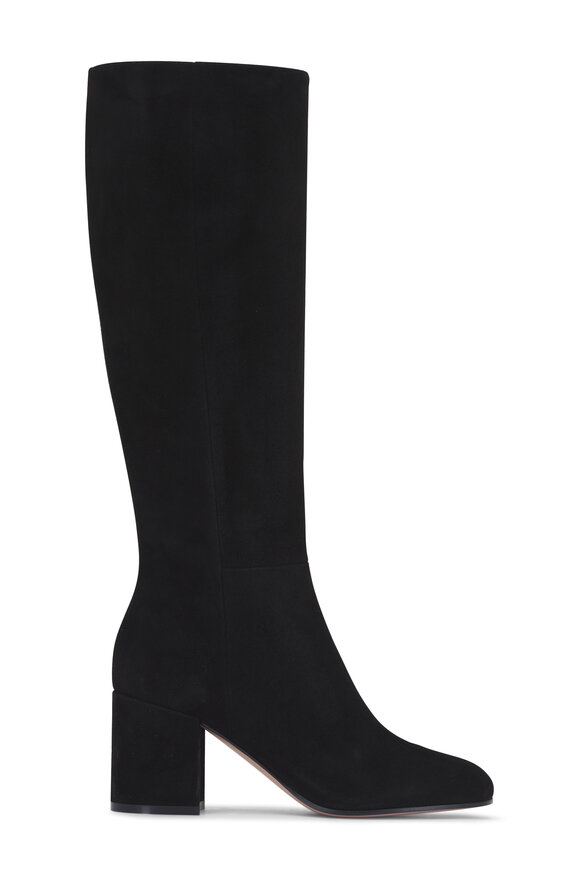 Gianvito Rossi Joelle Black Suede Boot, 70mm - view 4
