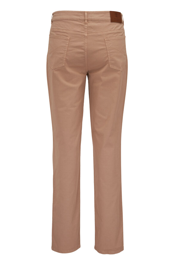 Brunello Cucinelli - Tan Cotton Five Pocket Pant