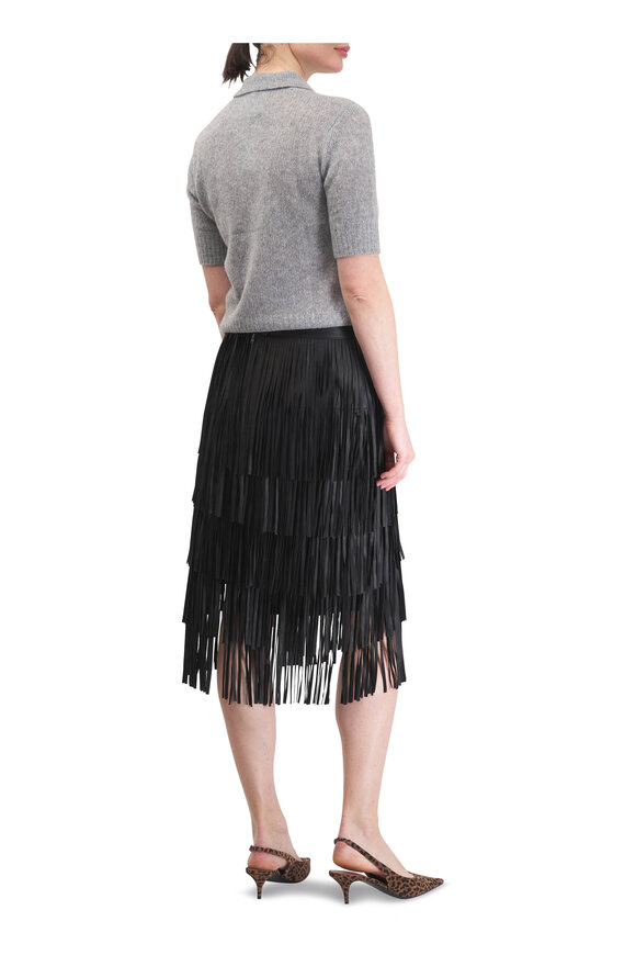 Lisa Yang Masy Cloudy Cashmere & Silk Polo Sweater - view 4