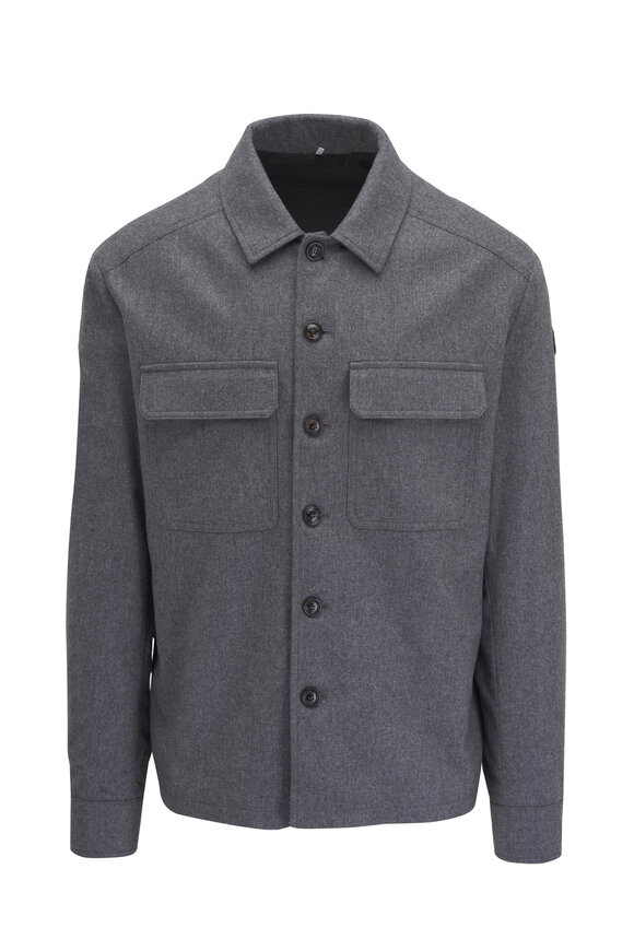 Moncler Dark Gray Shirt Jacket 