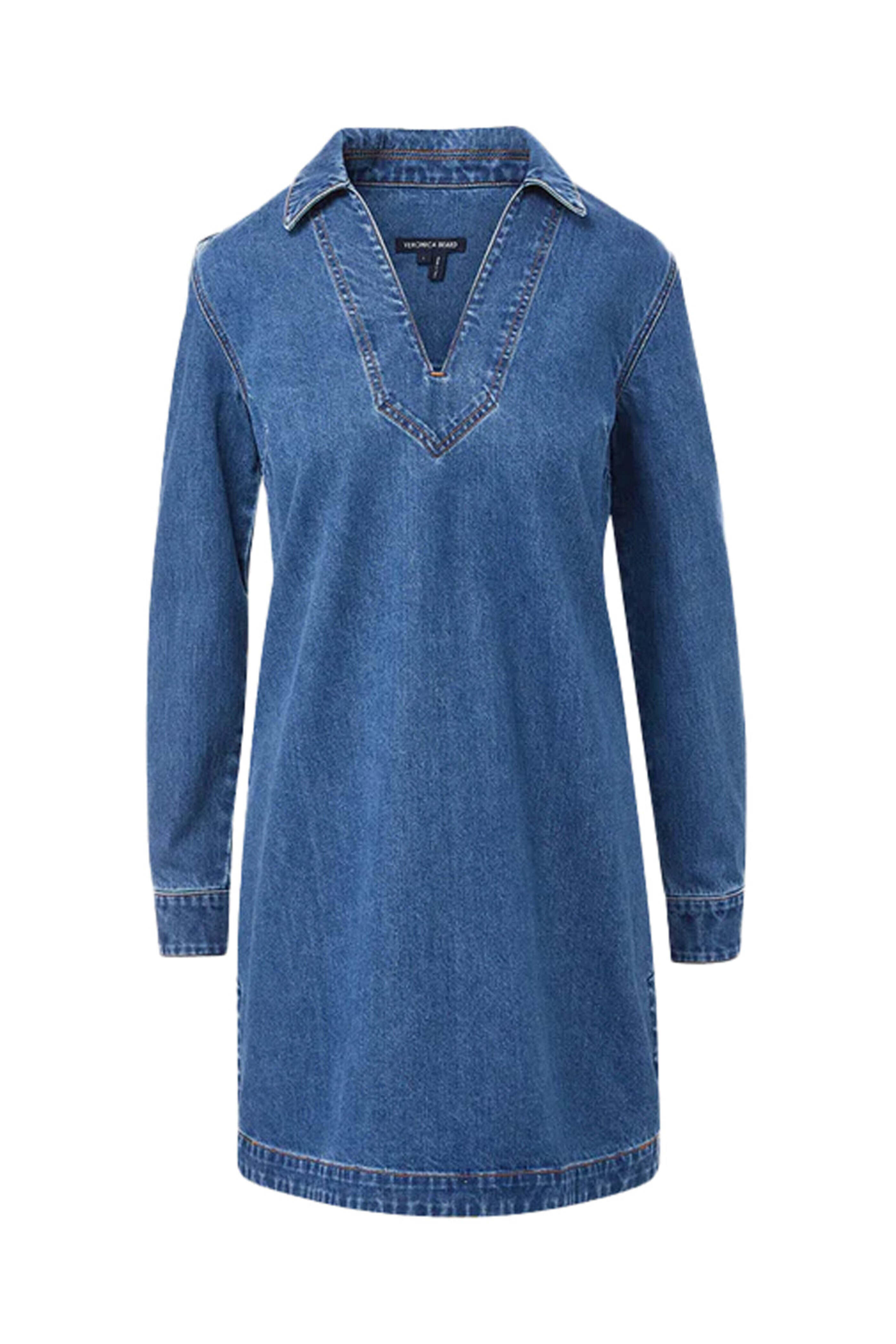 Veronica Beard - Wasta Denim Mini Dress in Cornflower