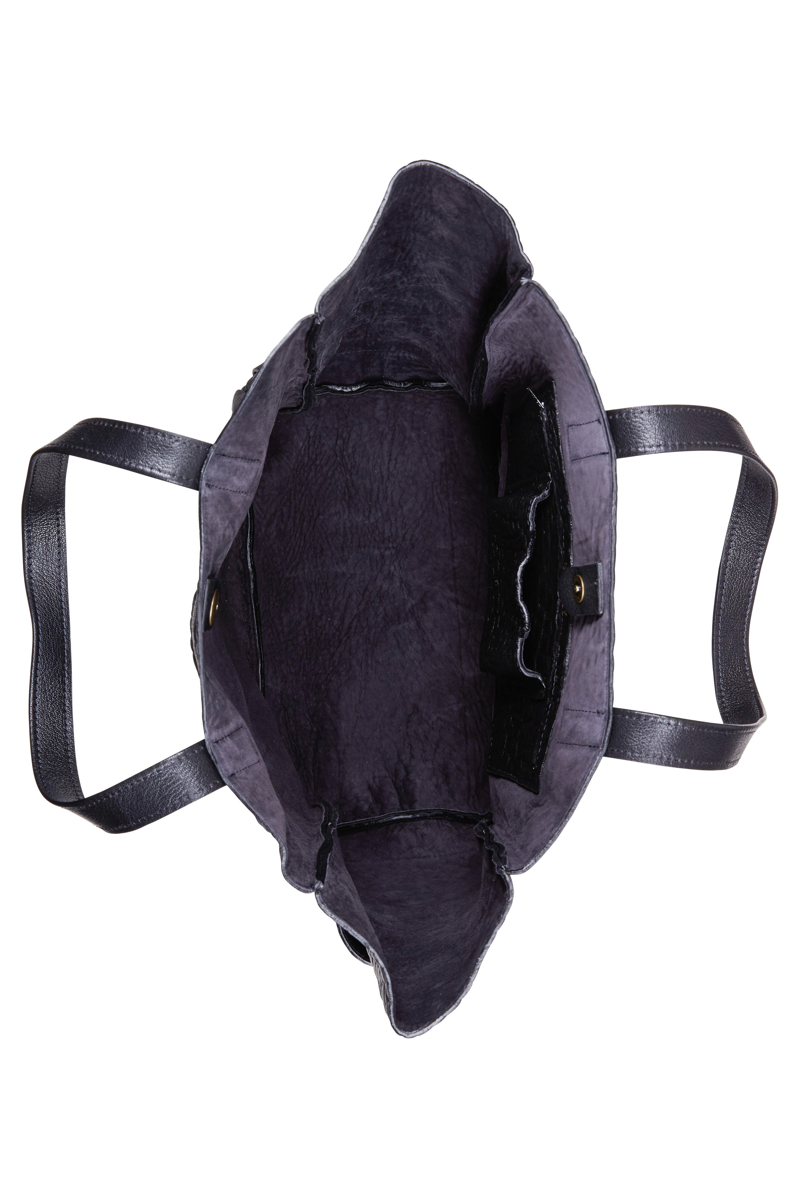 B May Bags - Black Washed Lamb Extra Large Tote