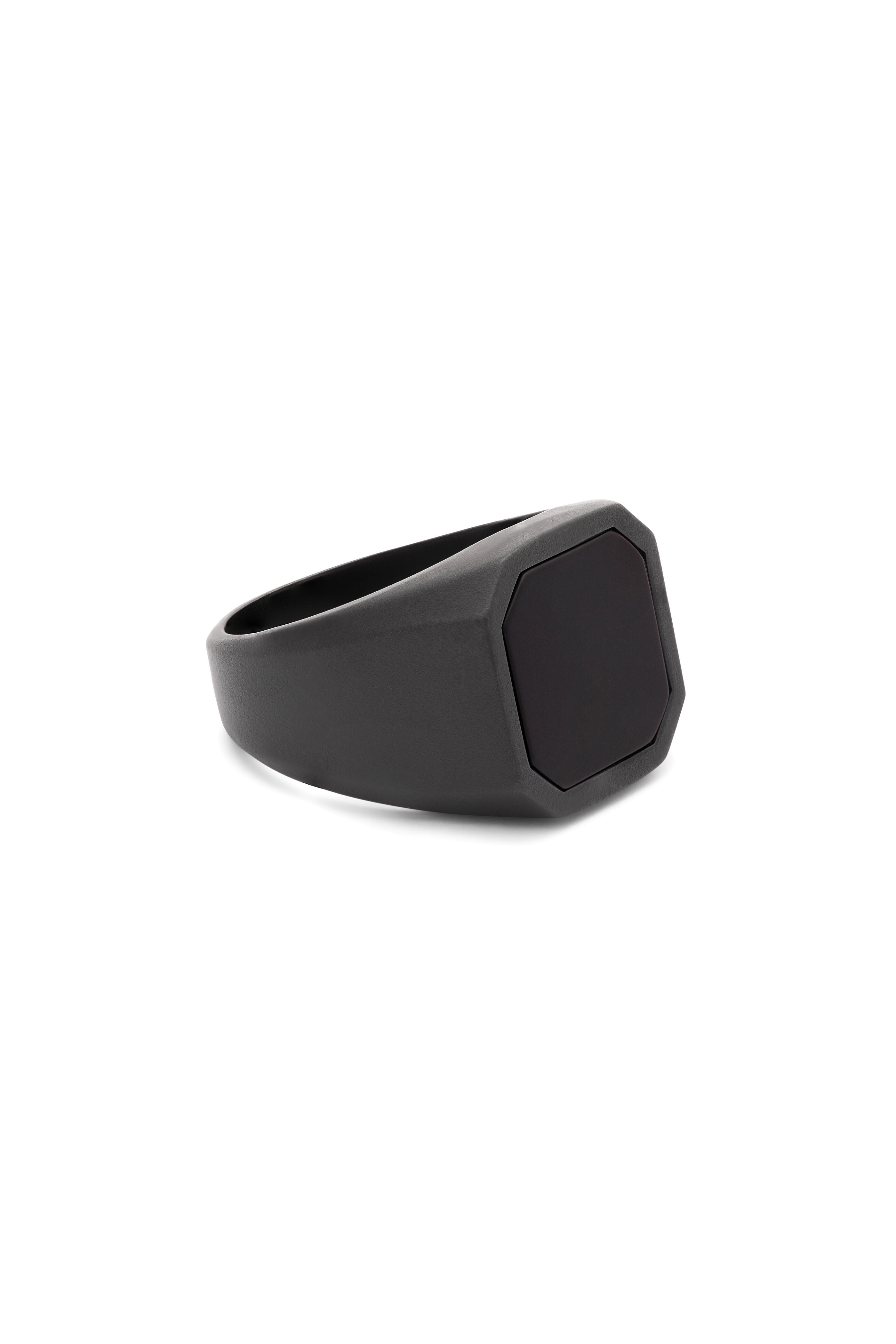 Tateossian - Matte Ceramic Black Onyx Signet Ring