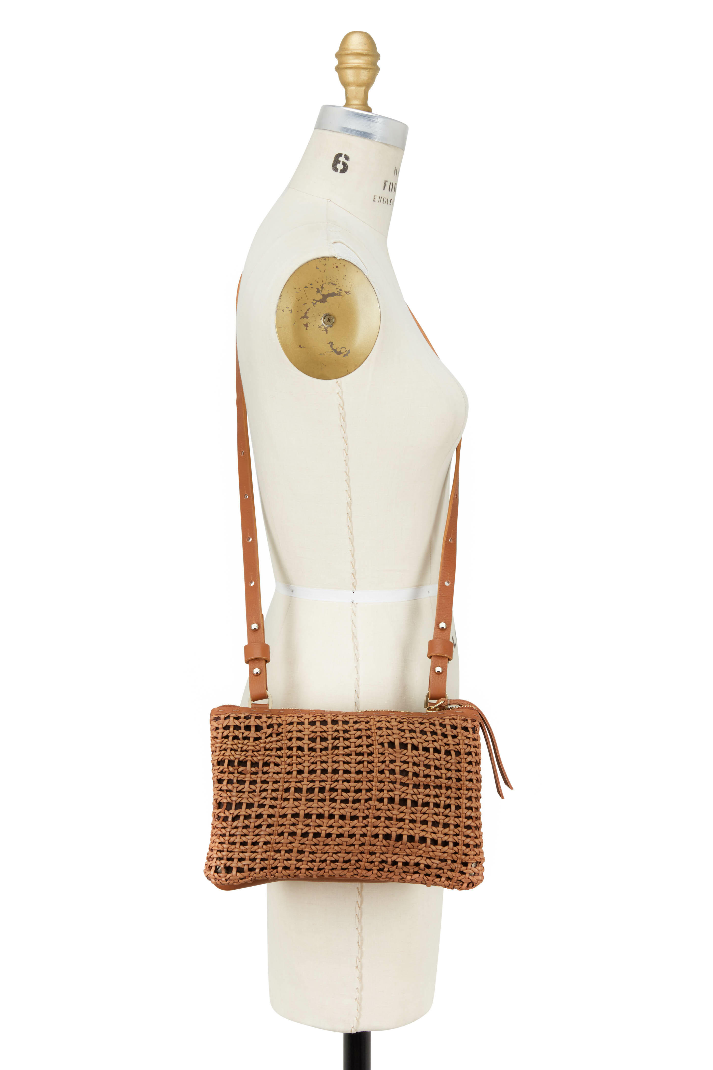 Henry Beguelin - Zedda Nude Woven & Smooth Leather Double