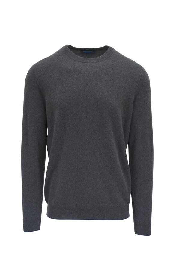 Patrick Assaraf Derby Gray Cashmere Crewneck Sweater