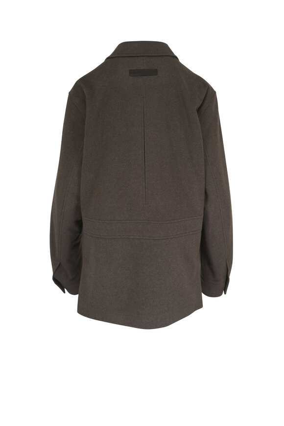 Zegna Falcon Dark Olive Green Oasi Cashmere Jacket - view 2