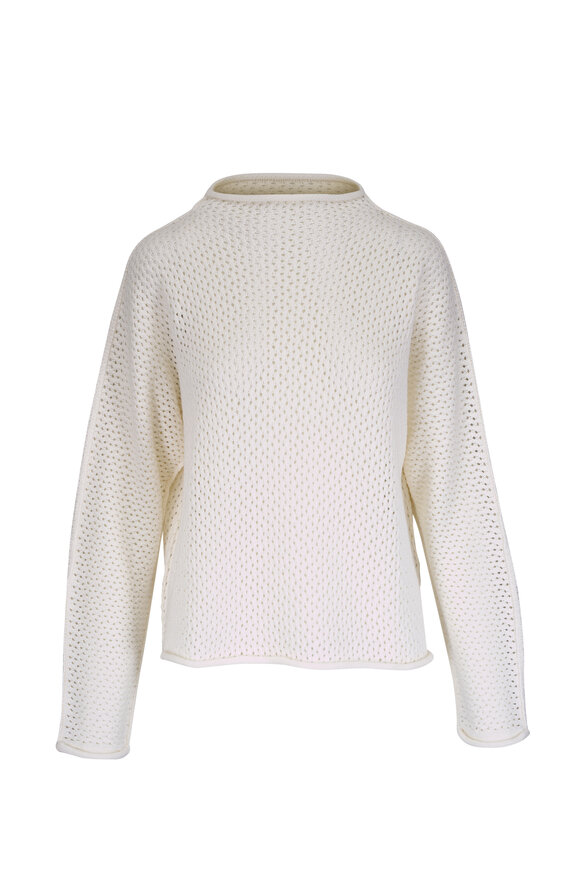 Chunky Cotton Dot Mesh Pullover