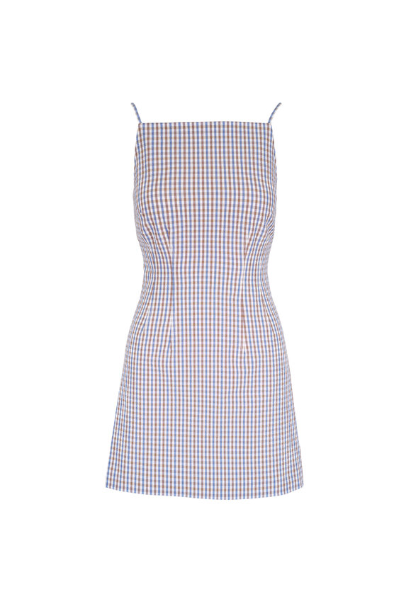 Veronica Beard Chester Acorn Multi Seersucker Mini Dress