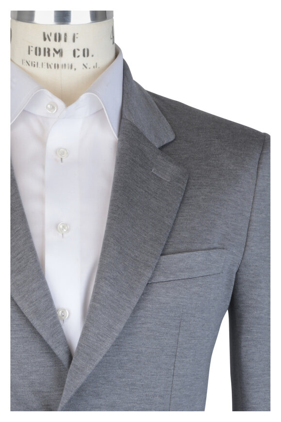 Brioni - Gray Silk & Cotton Jersey Sportcoat 