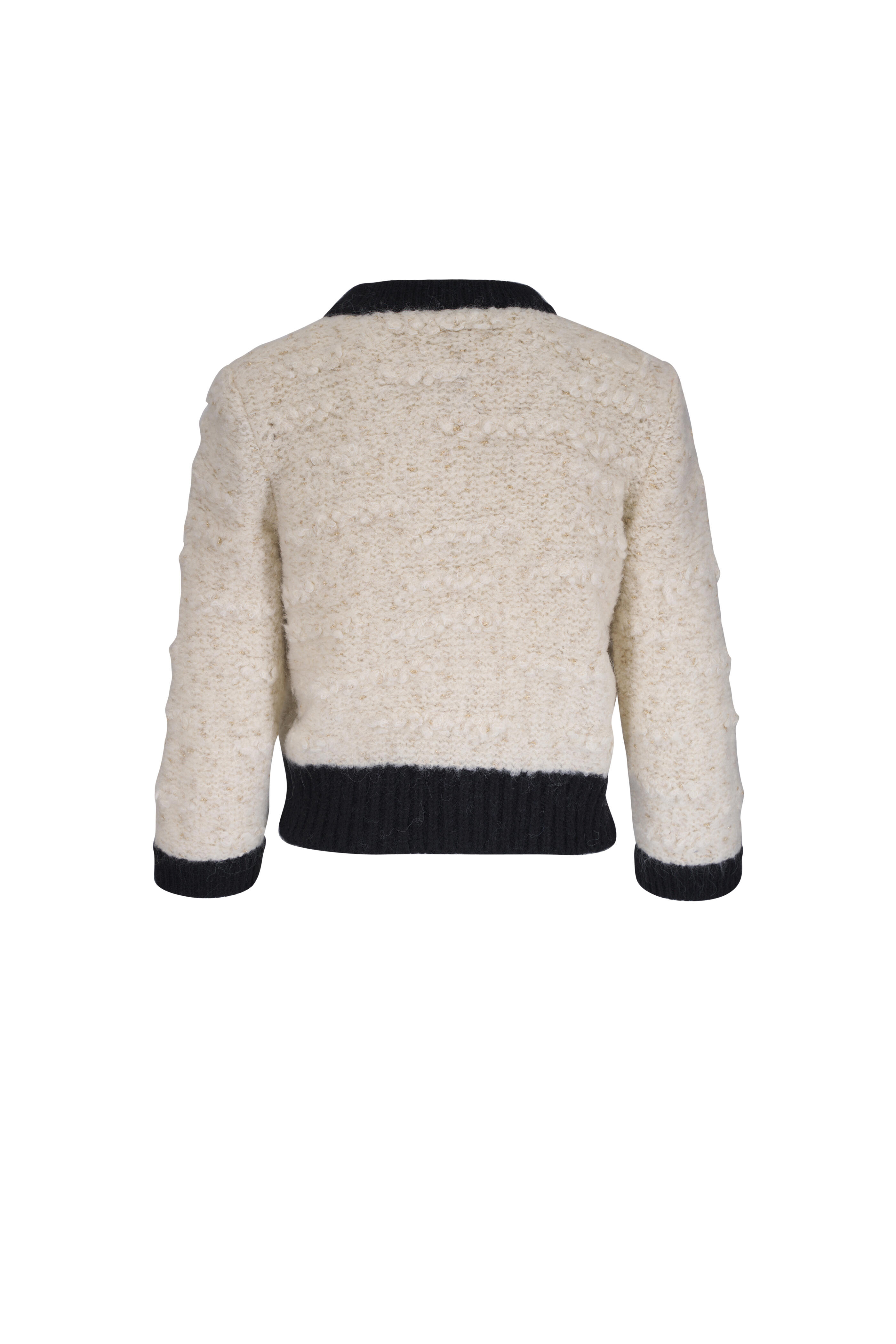 Dorothee Schumacher - Delightful Black & Cream Sparkle Cardigan