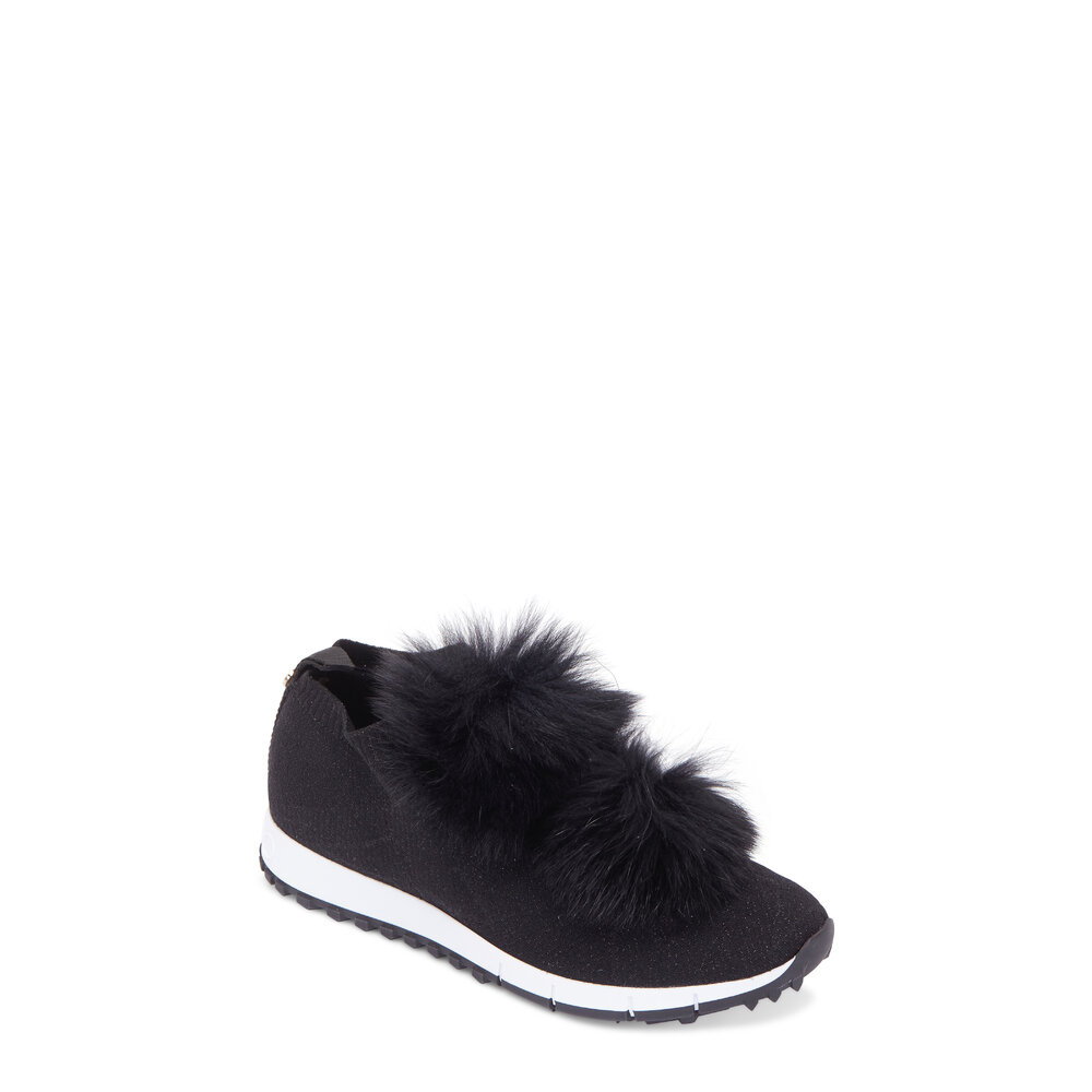 Jimmy choo norway discount fur pom pom runners