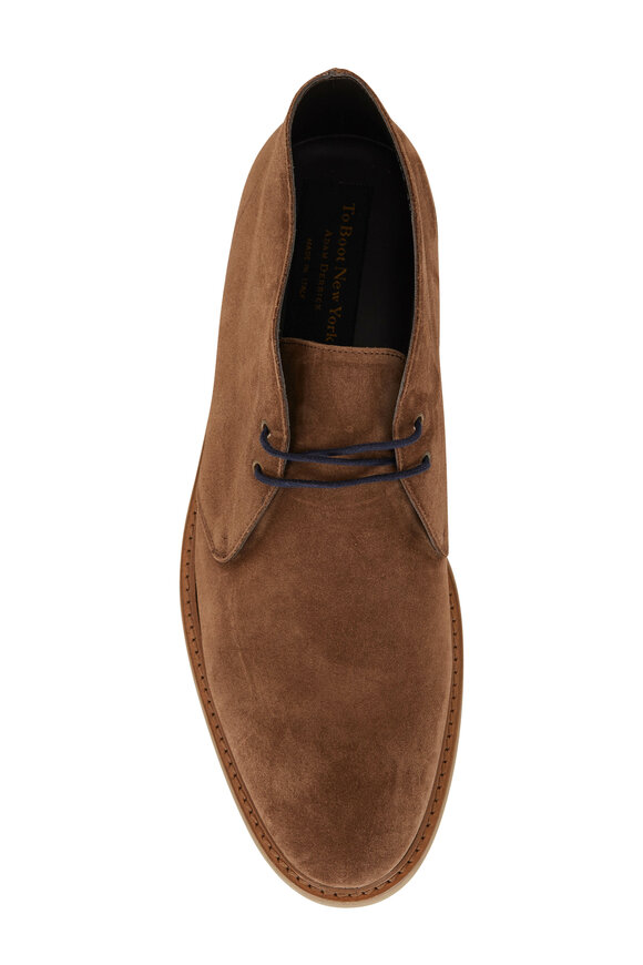 To Boot New York - Zach Medium Brown Suede Lace Up Chukka Boot