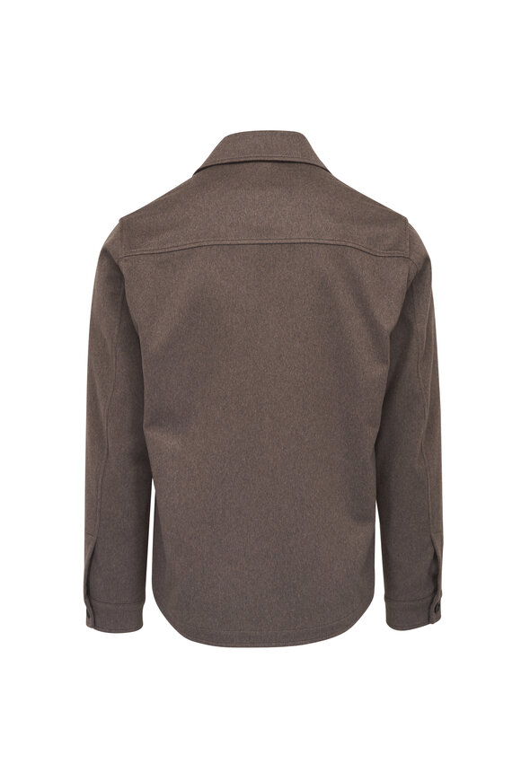 Maurizio Baldassari Medium Brown Cashmere Over Shirt - view 4