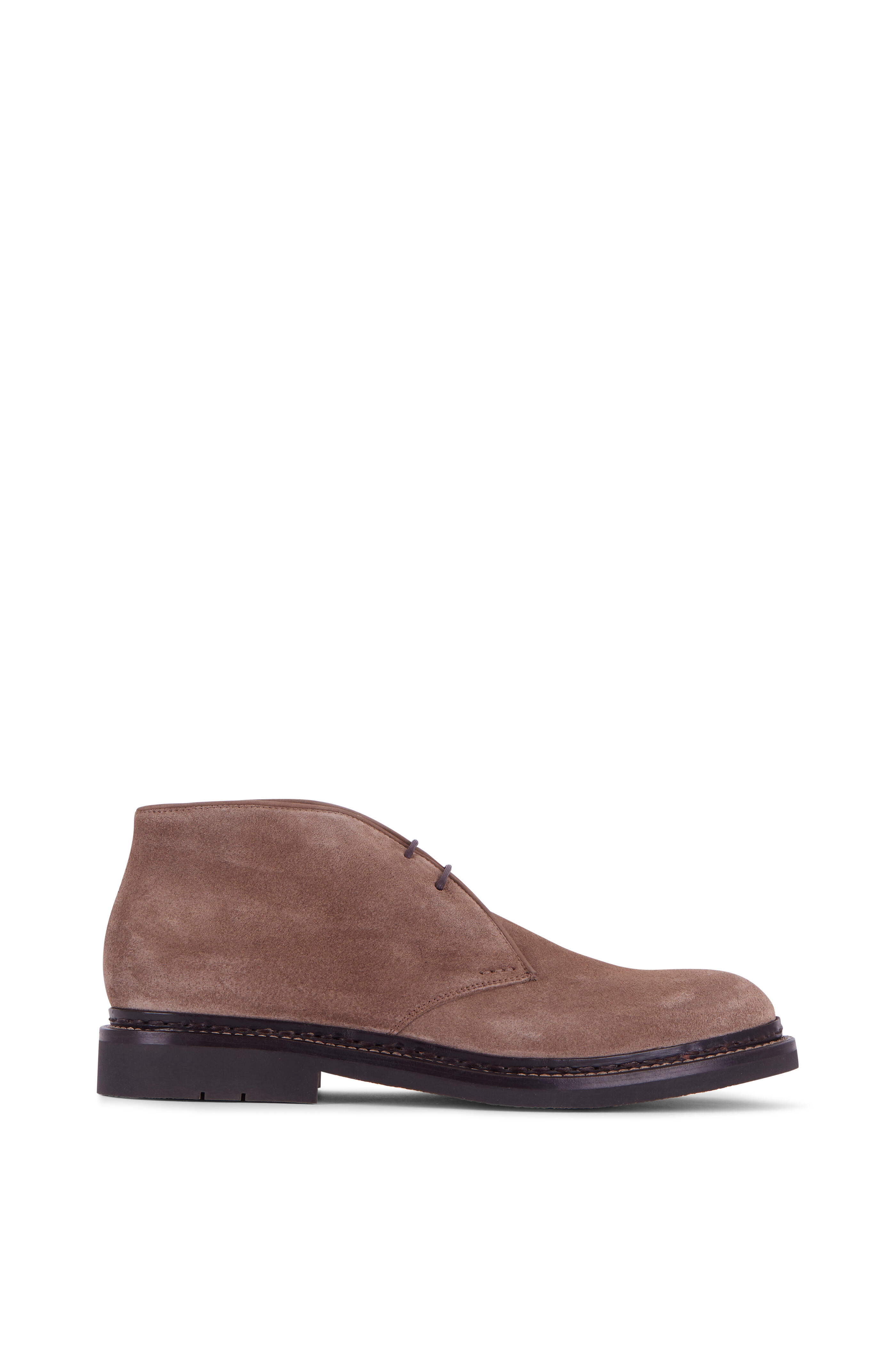 Heschung - Genet Taupe Suede Lace Up Desert Boot