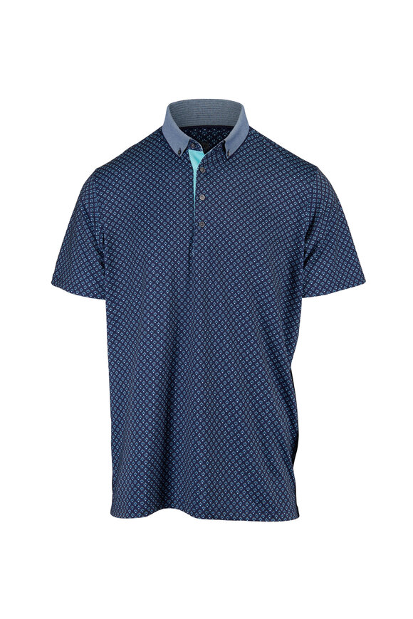 Greyson Maltese Blue Angels Crest Polo - view 1