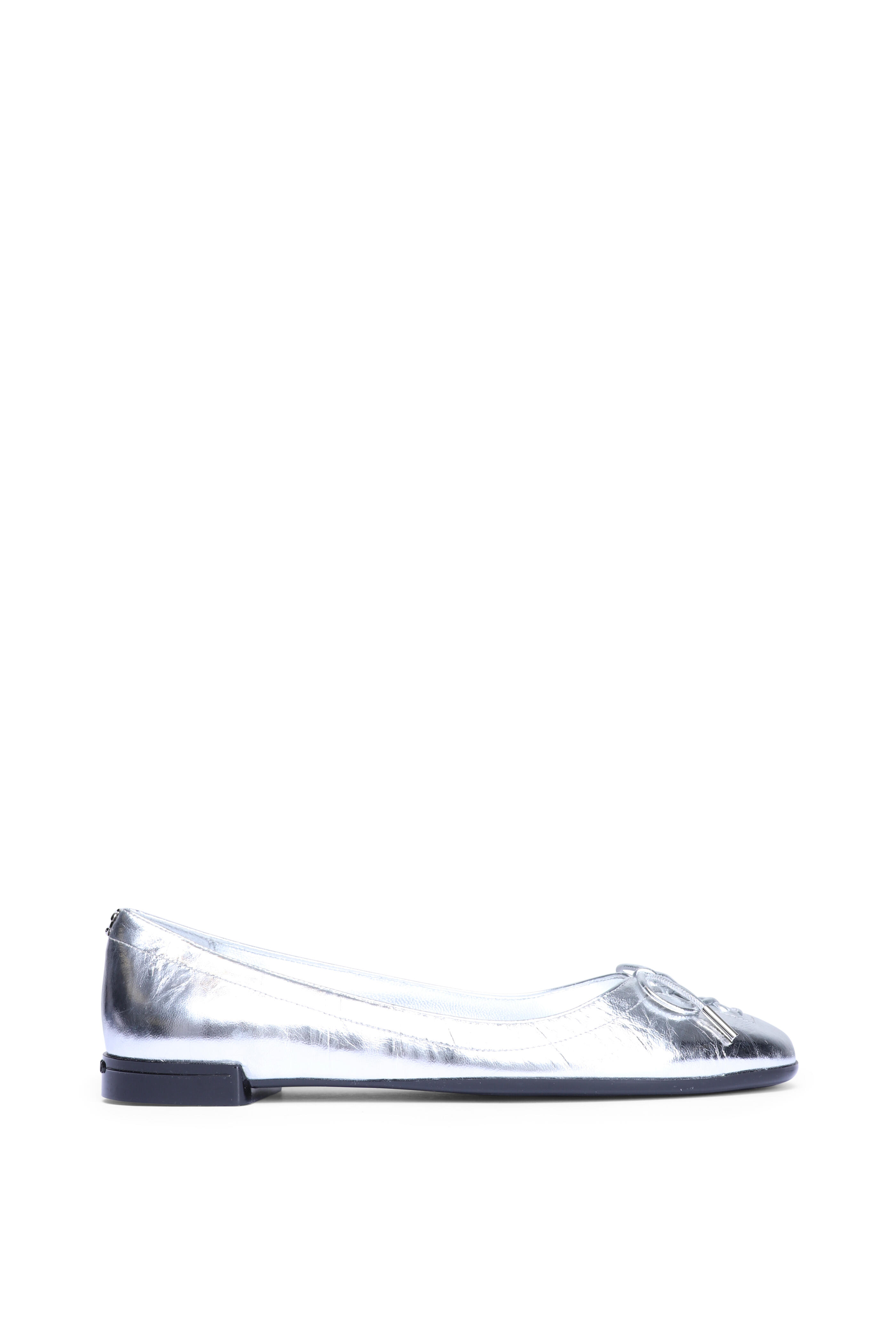 Jimmy Choo - Scarlett Silver Metallic Ballerina Flat