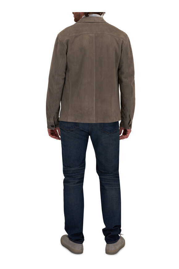 Tom Ford - Light Gray Suede Overshirt 