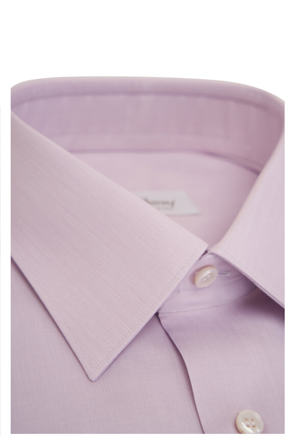 Brioni - Light Purple Cotton Dress Shirt 