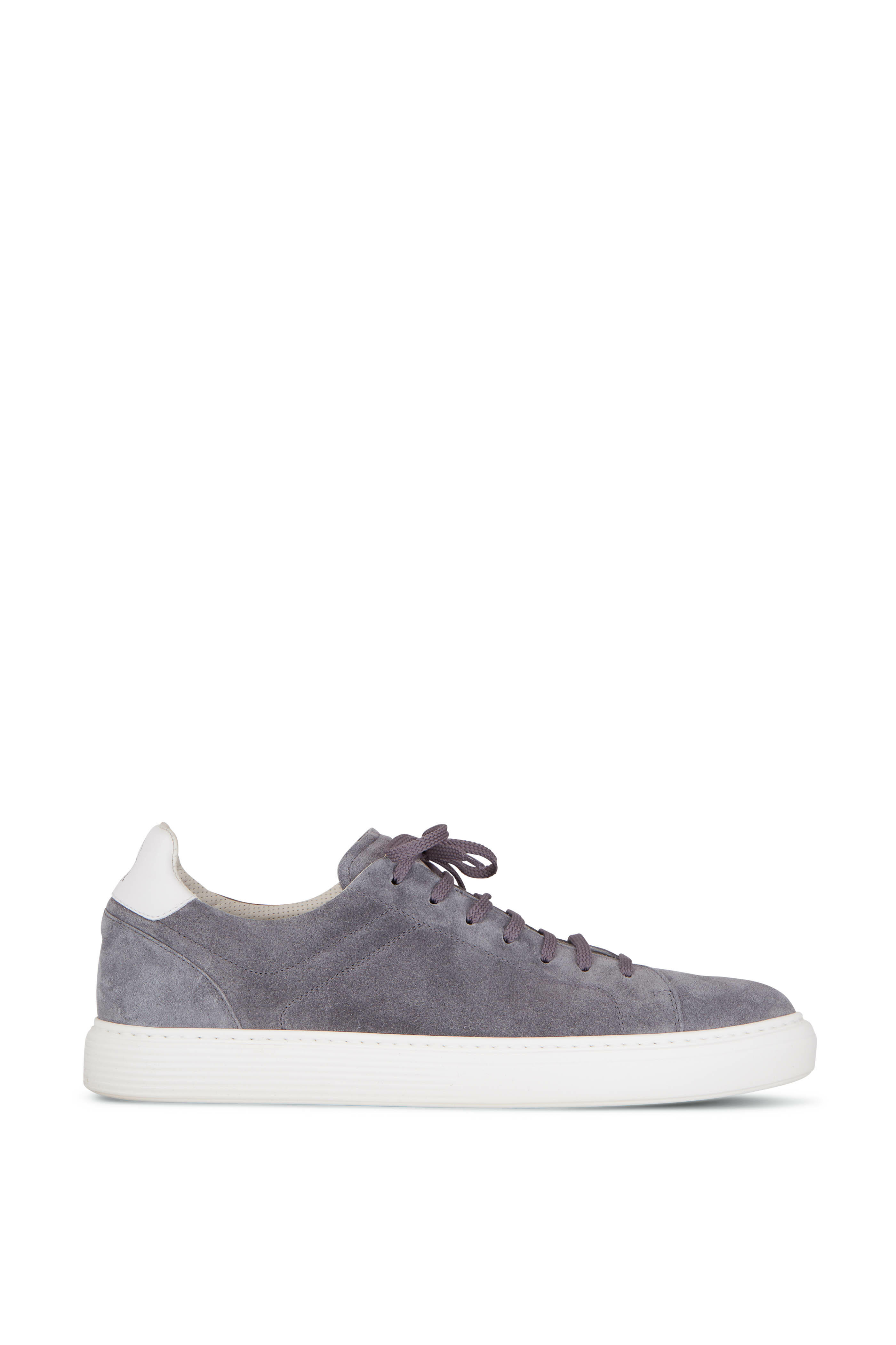 Brunello Cucinelli - Gray Suede Airsole Sneaker | Mitchell
