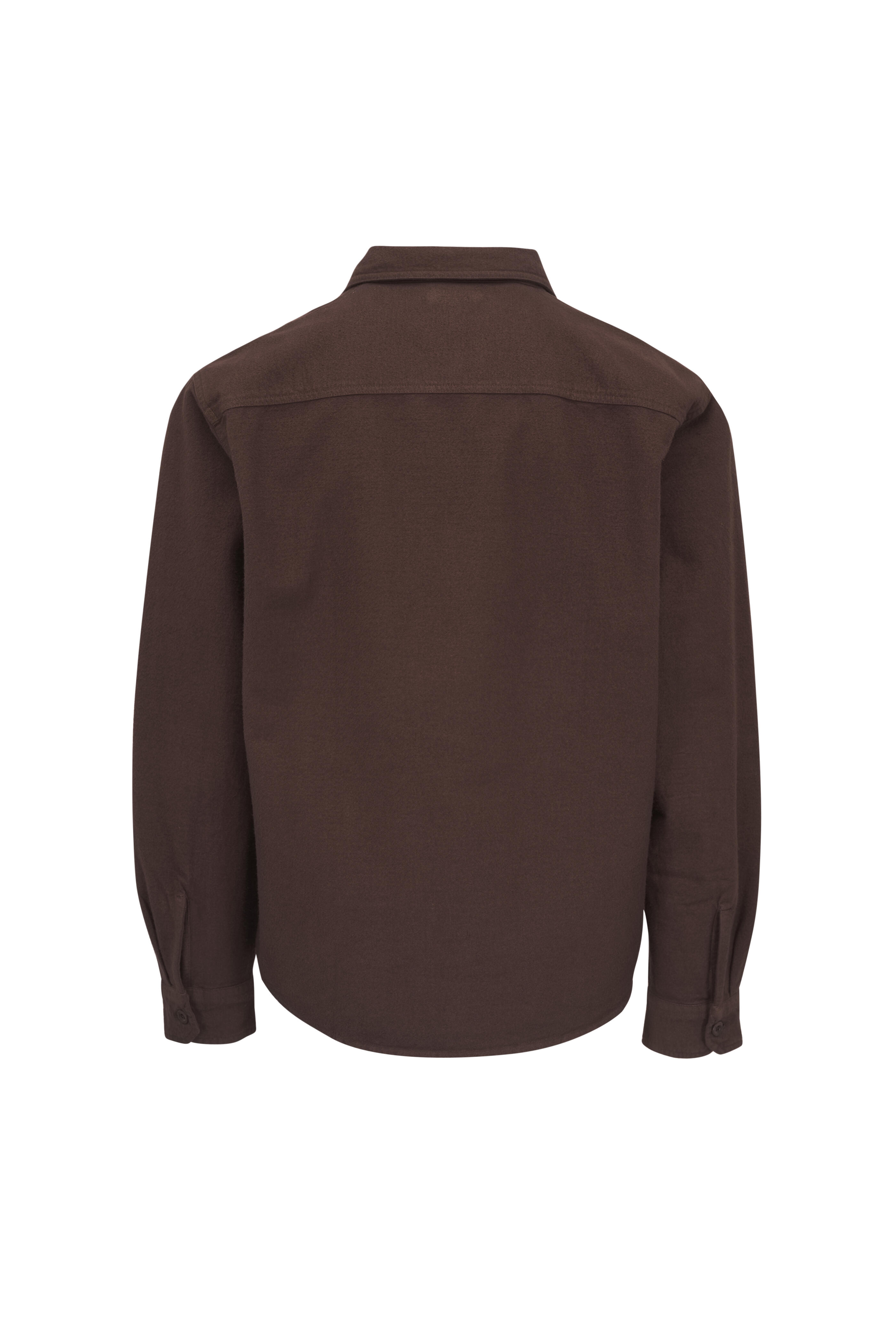 AG - Chocolate Field Knit Cotton Utility Shirt