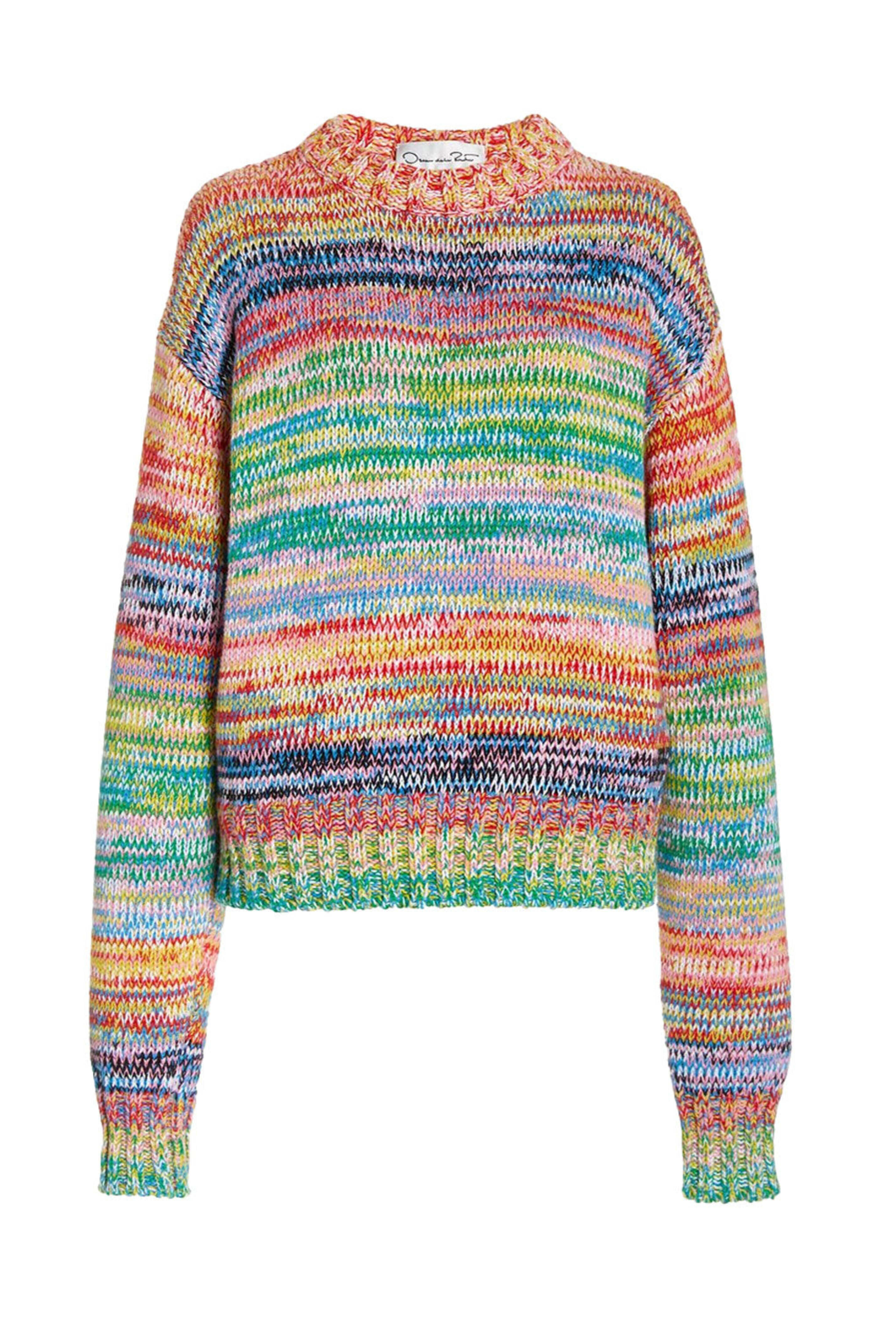 Oscar de la Renta - Rainbow Ombre Knit Sweater
