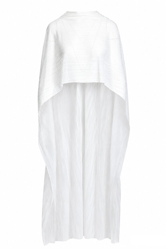 Simkhai Genoa Crinkle Ivory Jersey Cape - view 1