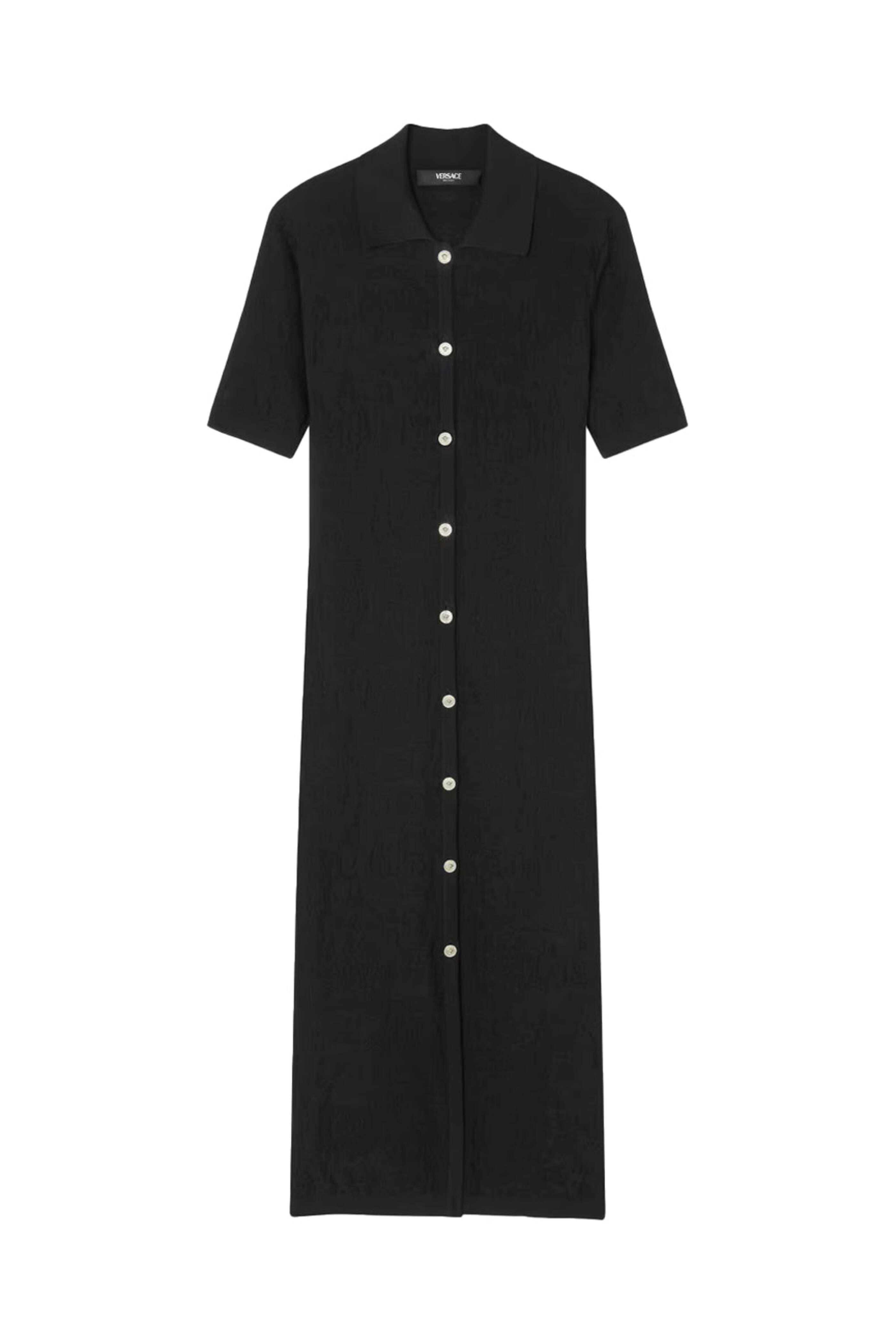 Versace - Black Barocco Knit Dress