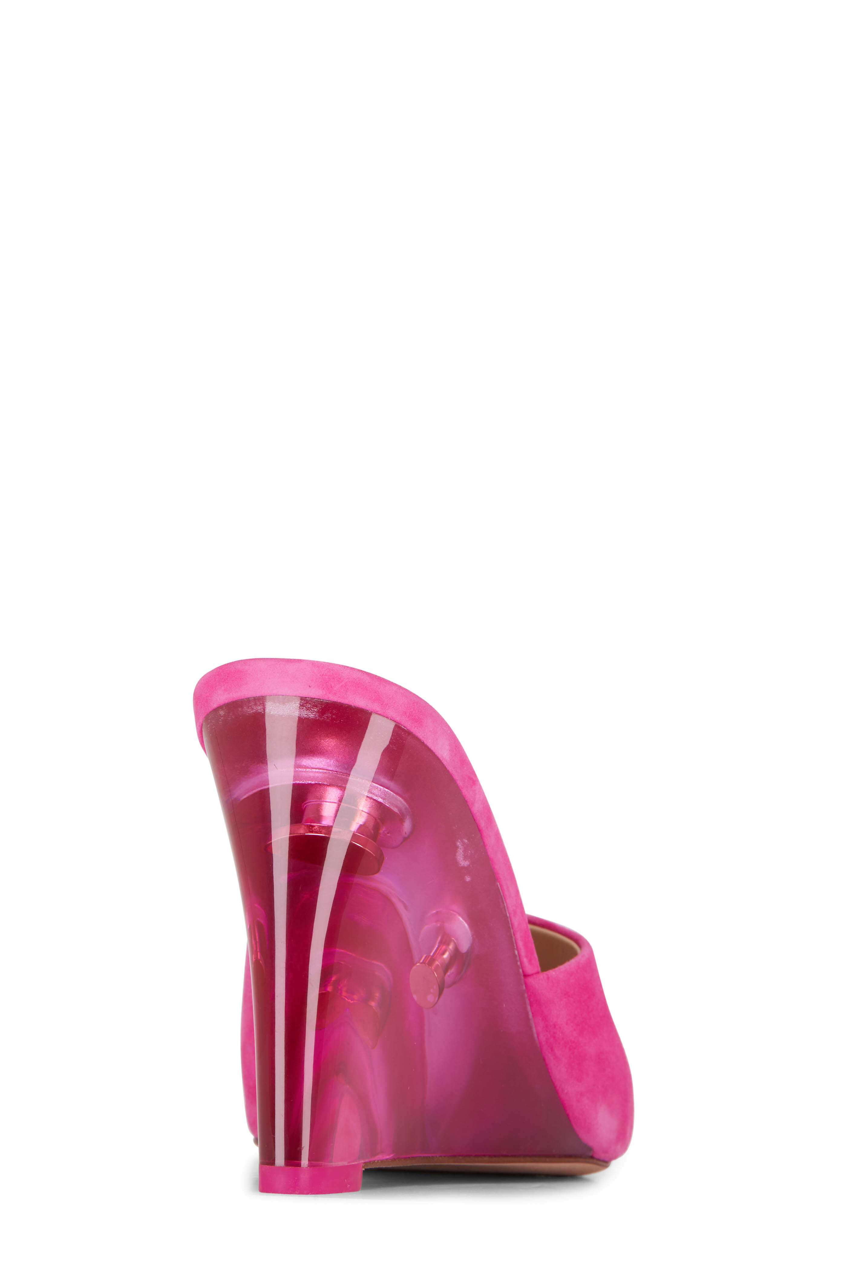 Veronica Beard - Dali Lucite Fuchsia Wedge Sandal, 95mm