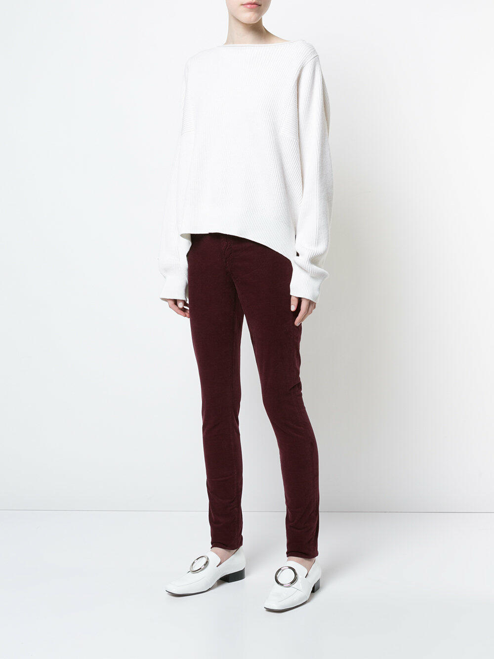 AG - The Velvet Corduroy High-Rise Skinny Pant