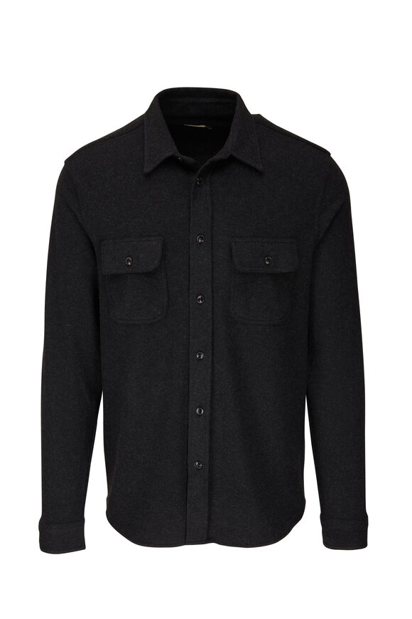 Faherty Brand - Legend™ Black Button Down Sweater Shirt 