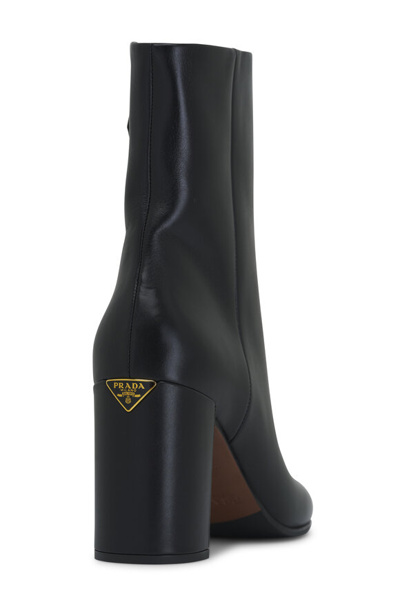 Prada - Black Leather Boot, 85mm