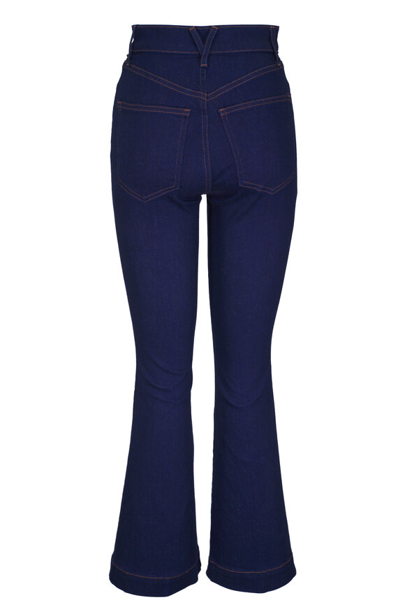 Veronica Beard Carson Indigo Blue Ankle Flare Jean - view 2