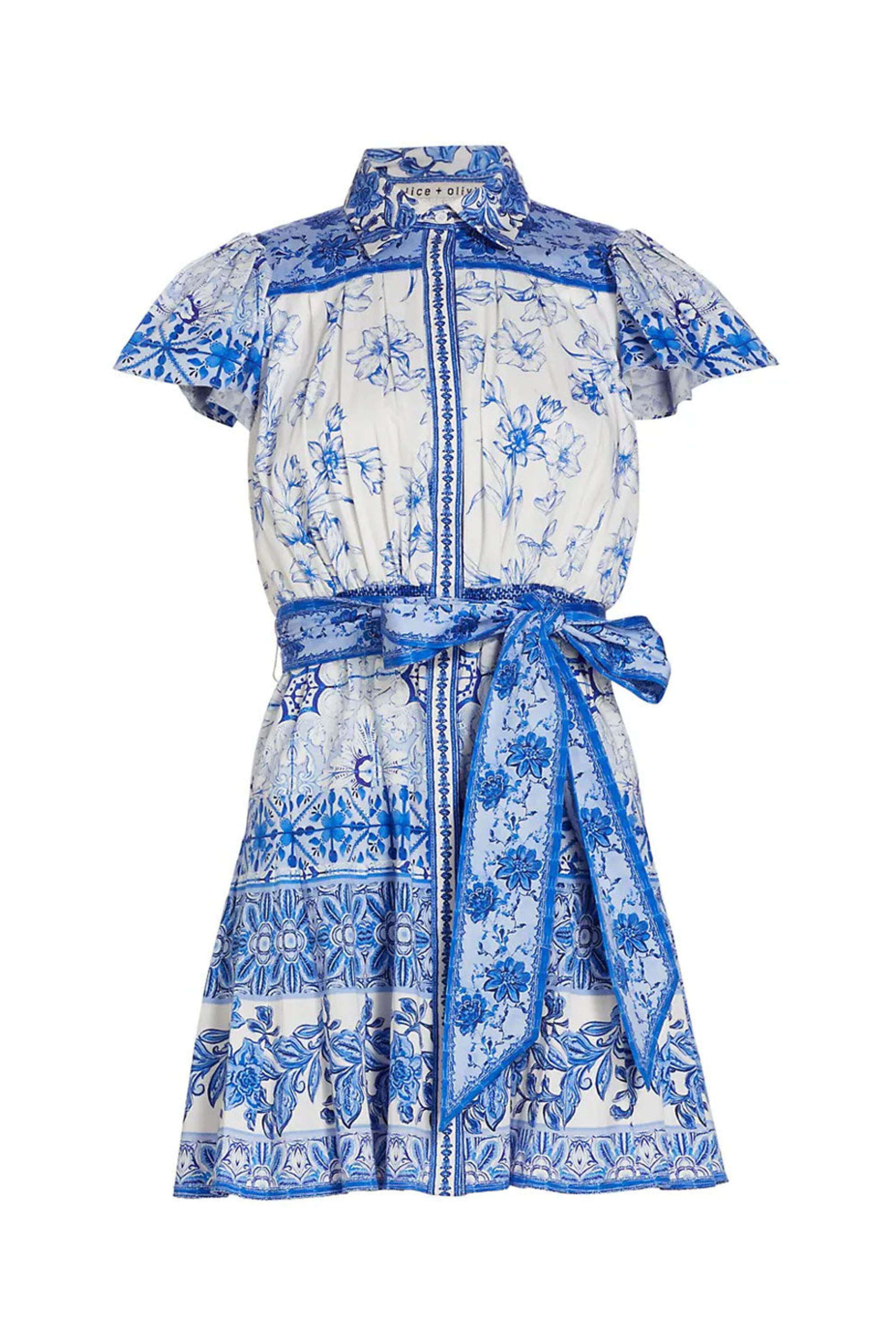 Alice & Olivia - Greek Tile Tiffie Mini Dress