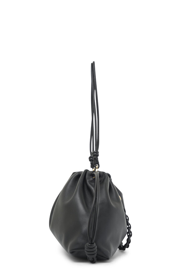 Loewe - Large Flamenco Black Leather Shoulder Bag 