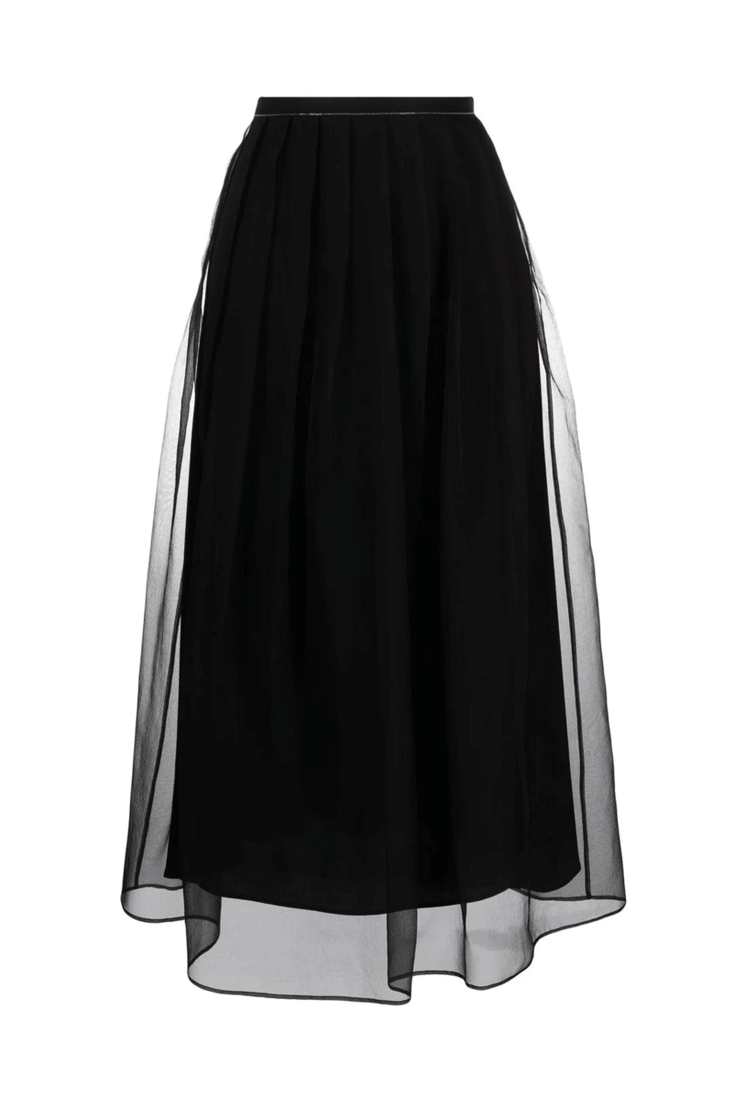 スカート BRUNELLO CUCINELLI Brunello Cucinelli Skirts Black BRUNELLO CUCINELLI Crepe maxi skirt | NET-A-PORTER